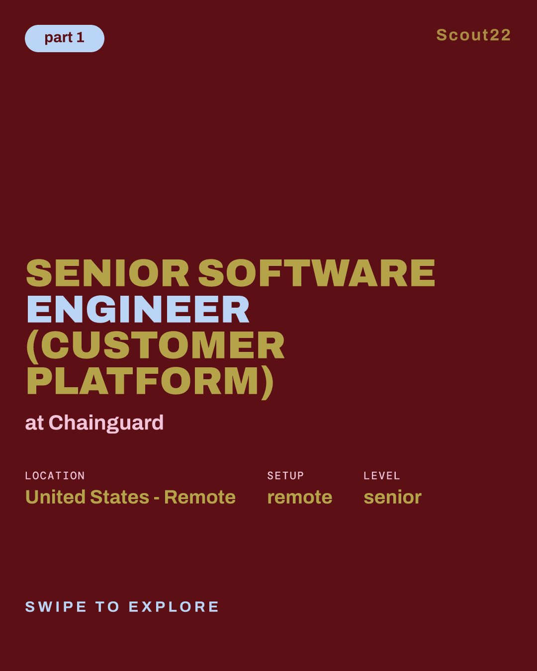 Senior Software Engineer (Customer Platform) at Chainguard