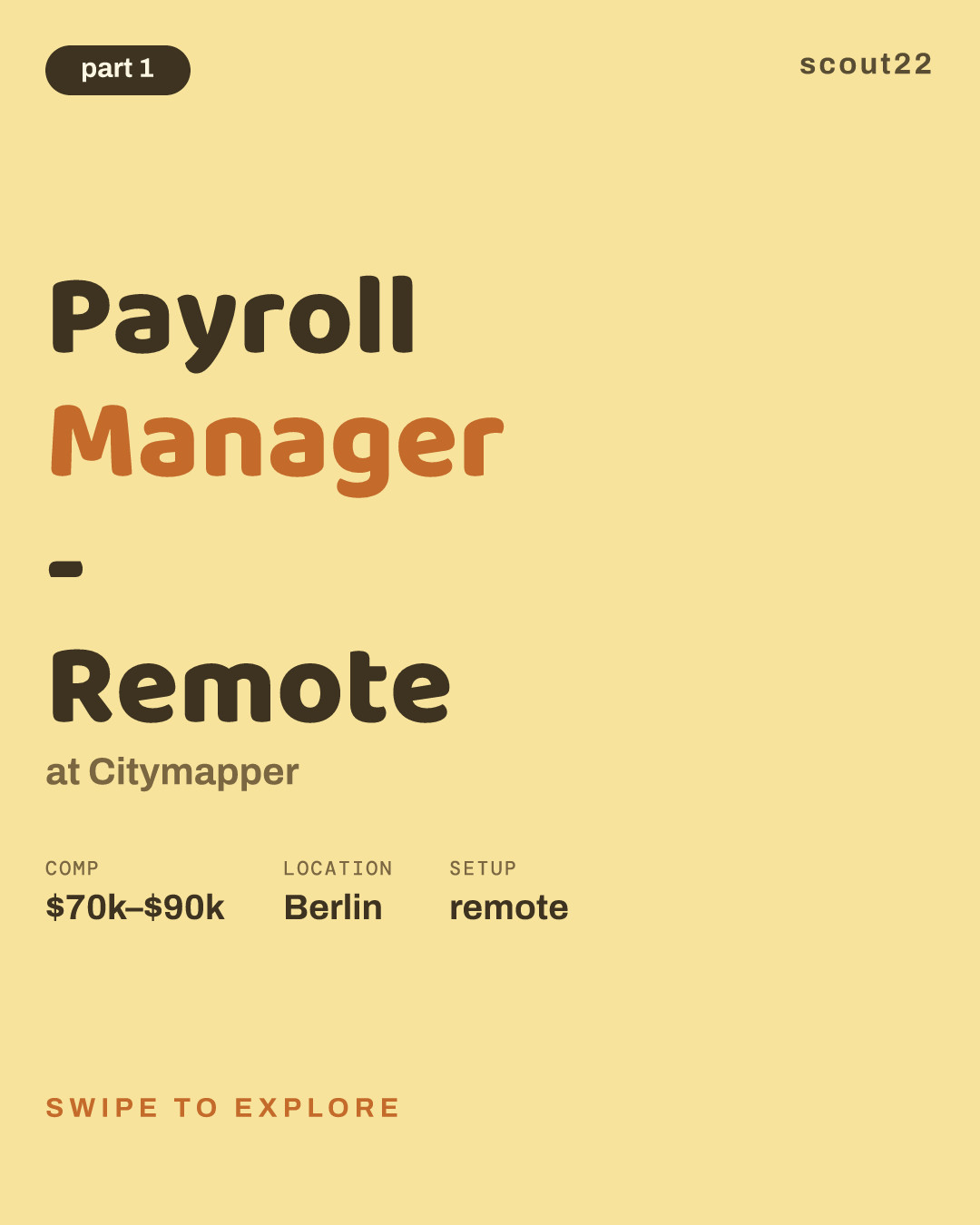 Payroll Manager - Remote at Citymapper