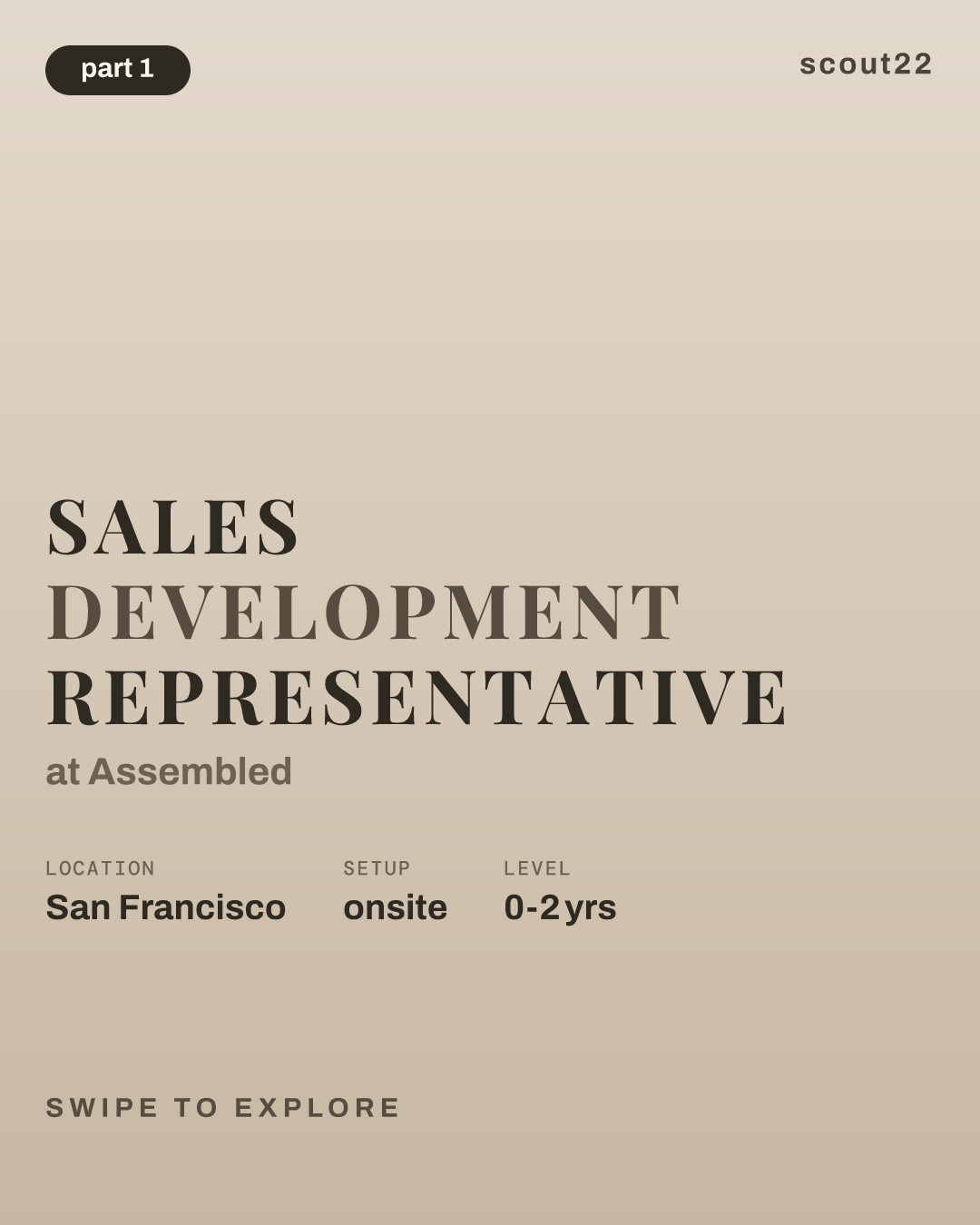 Sales Development Representative at Assembled