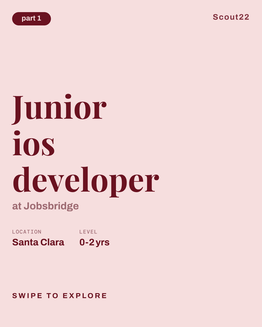 Junior ios developer at Jobsbridge