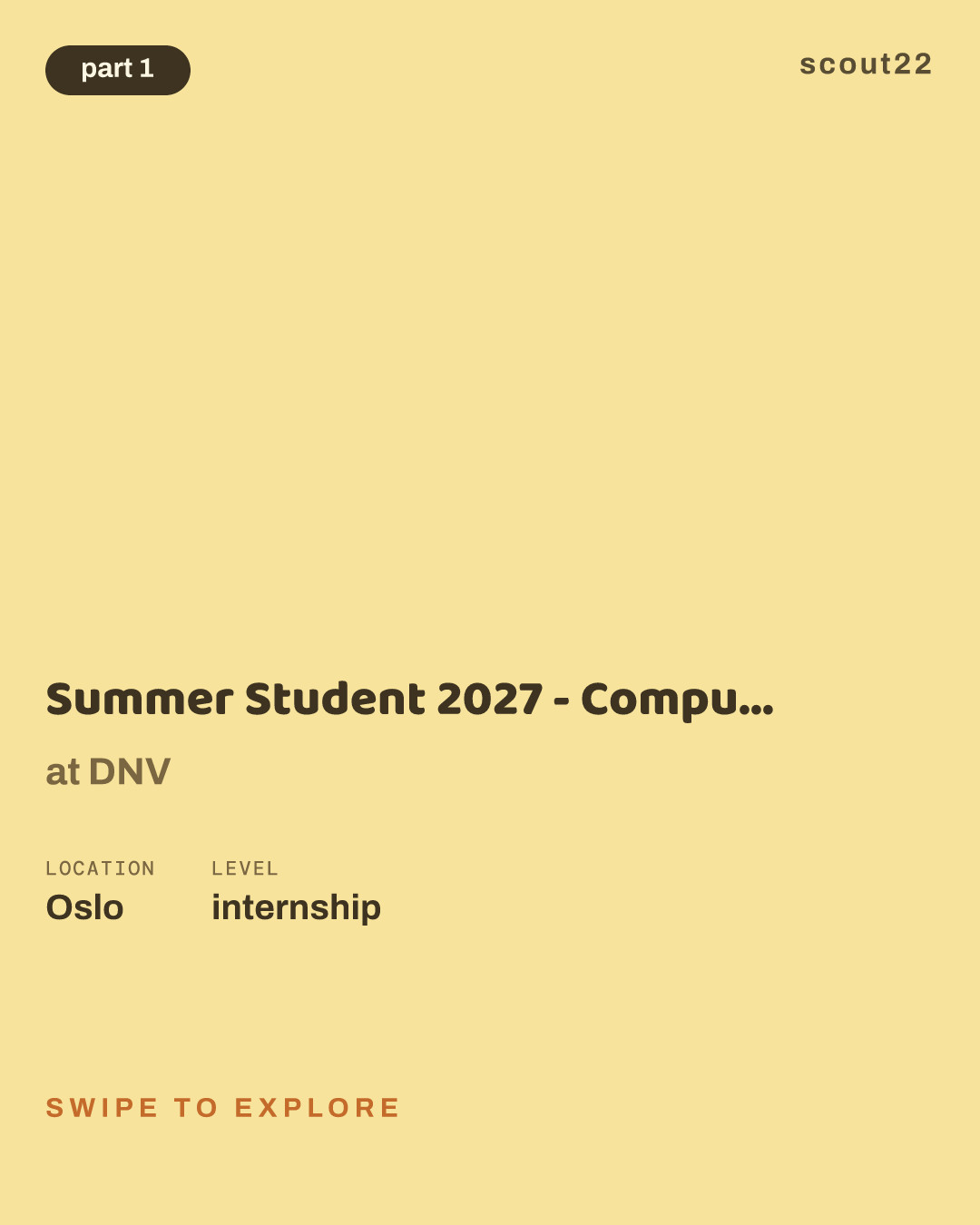 Summer Student 2027 - Computer Vision/Digital Twin Researcher at DNV