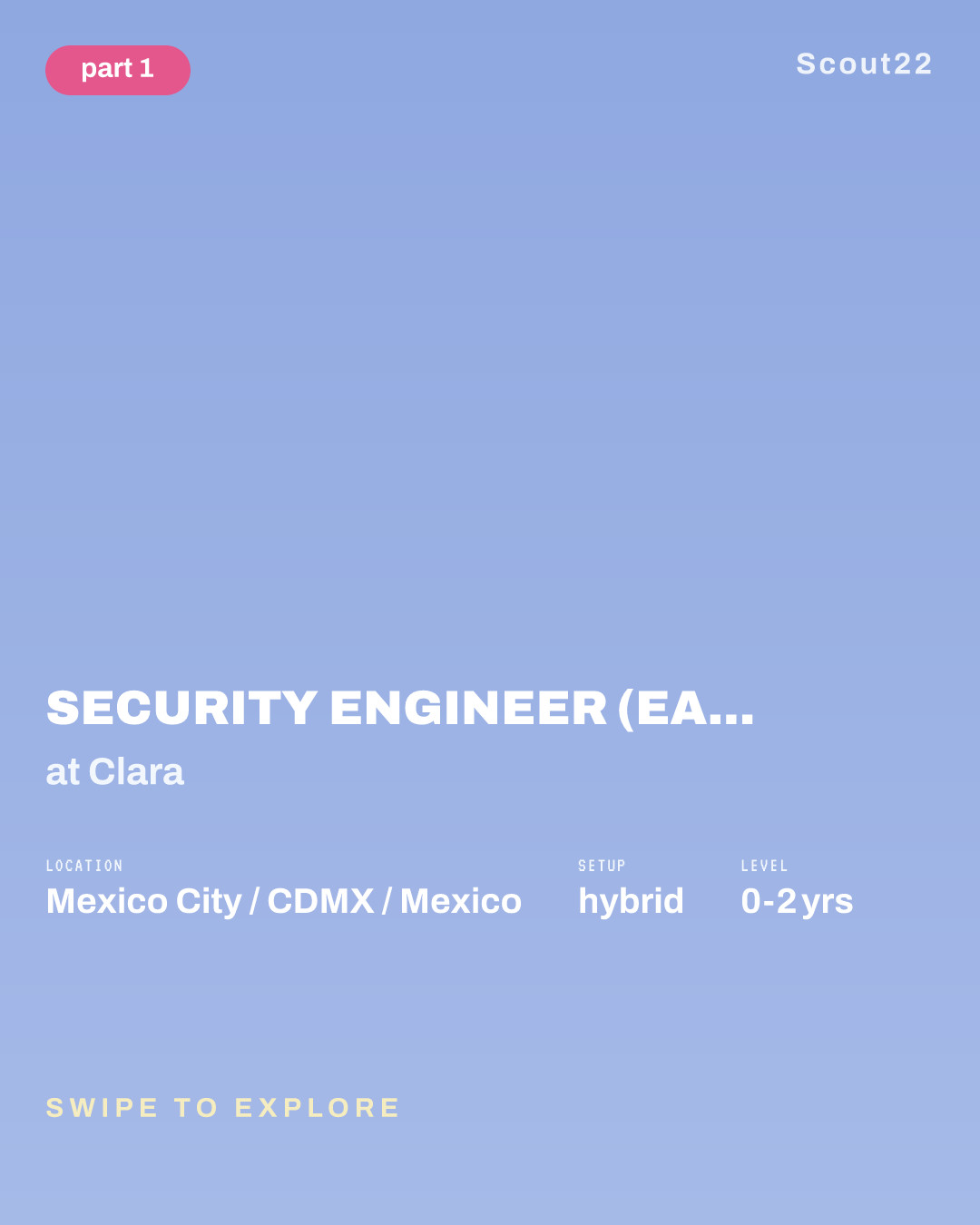 Security Engineer (Early Career) (Ingeniero/a de Seguridad - Carrera Temprana) - Mexico City (Hybrid) at Clara