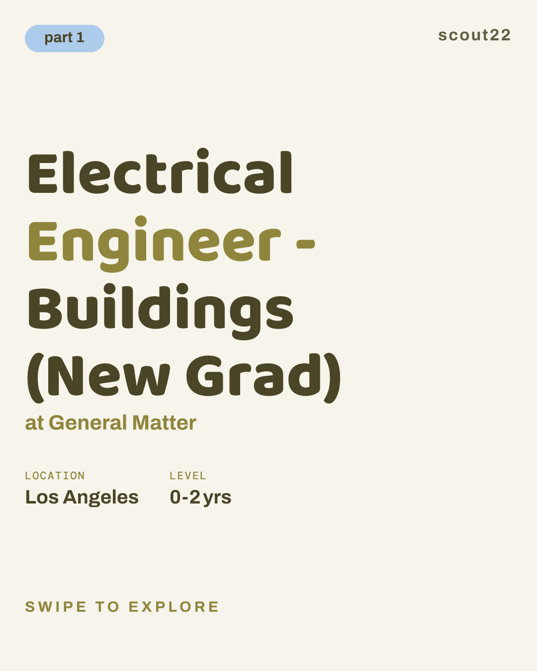 Electrical Engineer - Buildings (New Grad) at General Matter