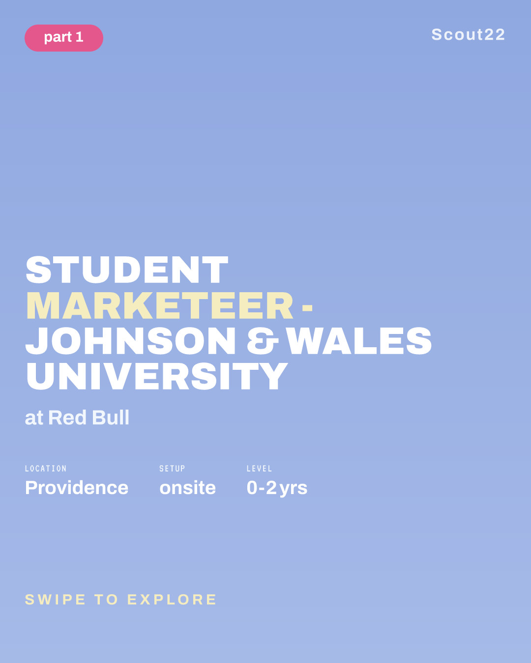 Student Marketeer - Johnson & Wales University at Red Bull