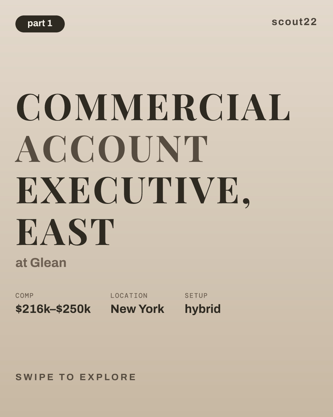 Commercial Account Executive, East at Glean