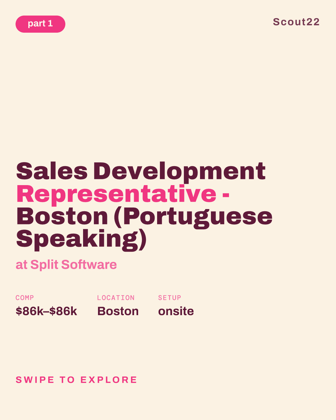 Sales Development Representative - Boston (Portuguese Speaking) at Split Software