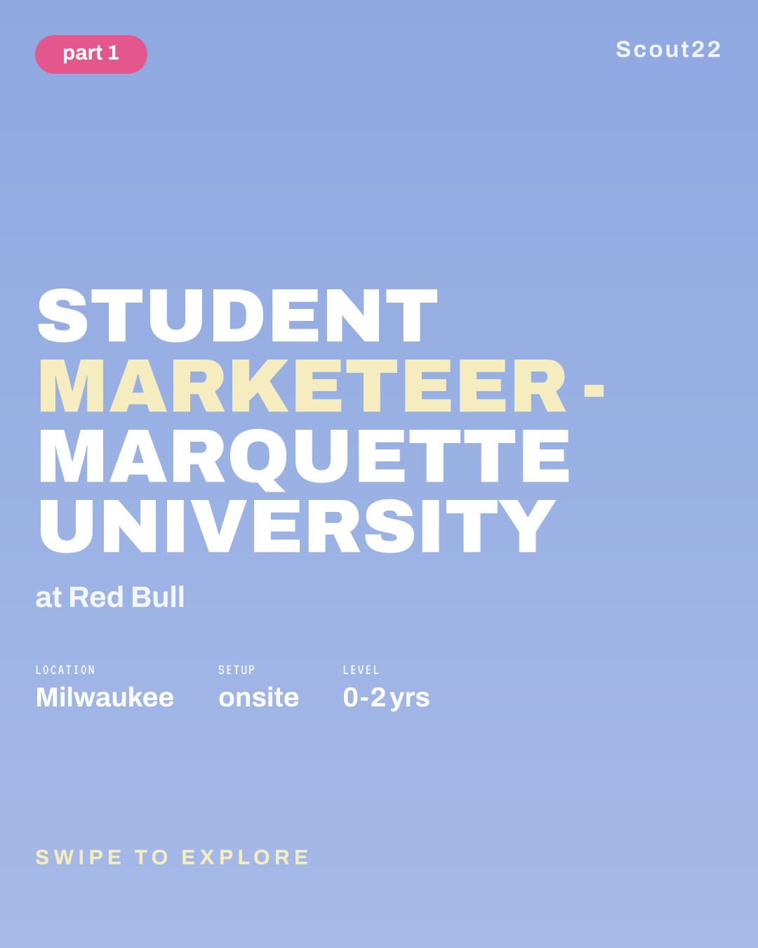 Student Marketeer - Marquette University at Red Bull
