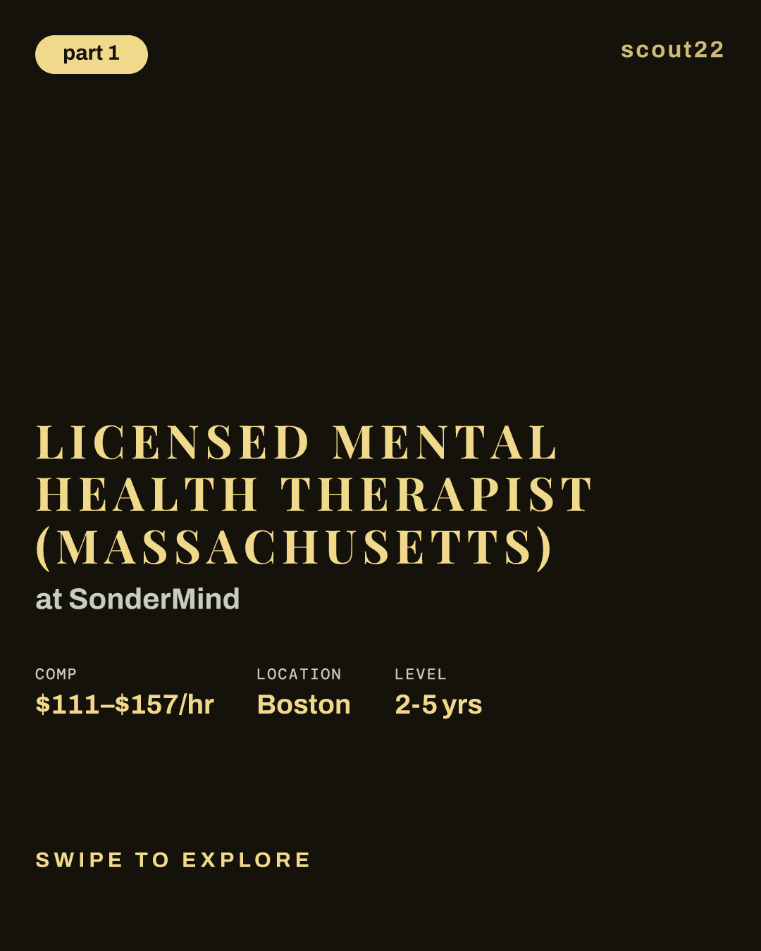 Licensed Mental Health Therapist (Massachusetts) at SonderMind