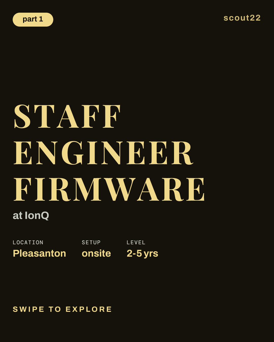 Staff Engineer Firmware at IonQ