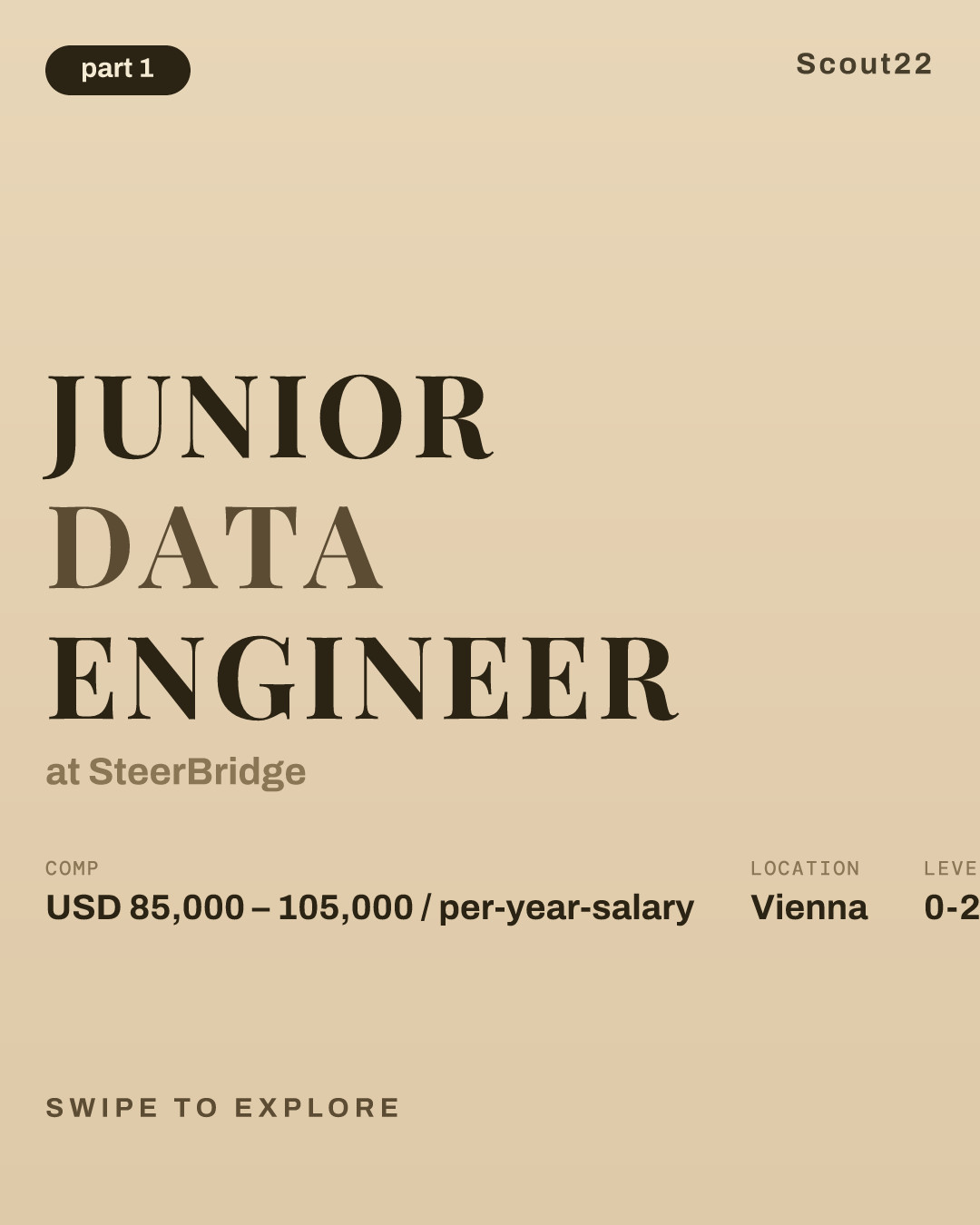 Junior Data Engineer at SteerBridge
