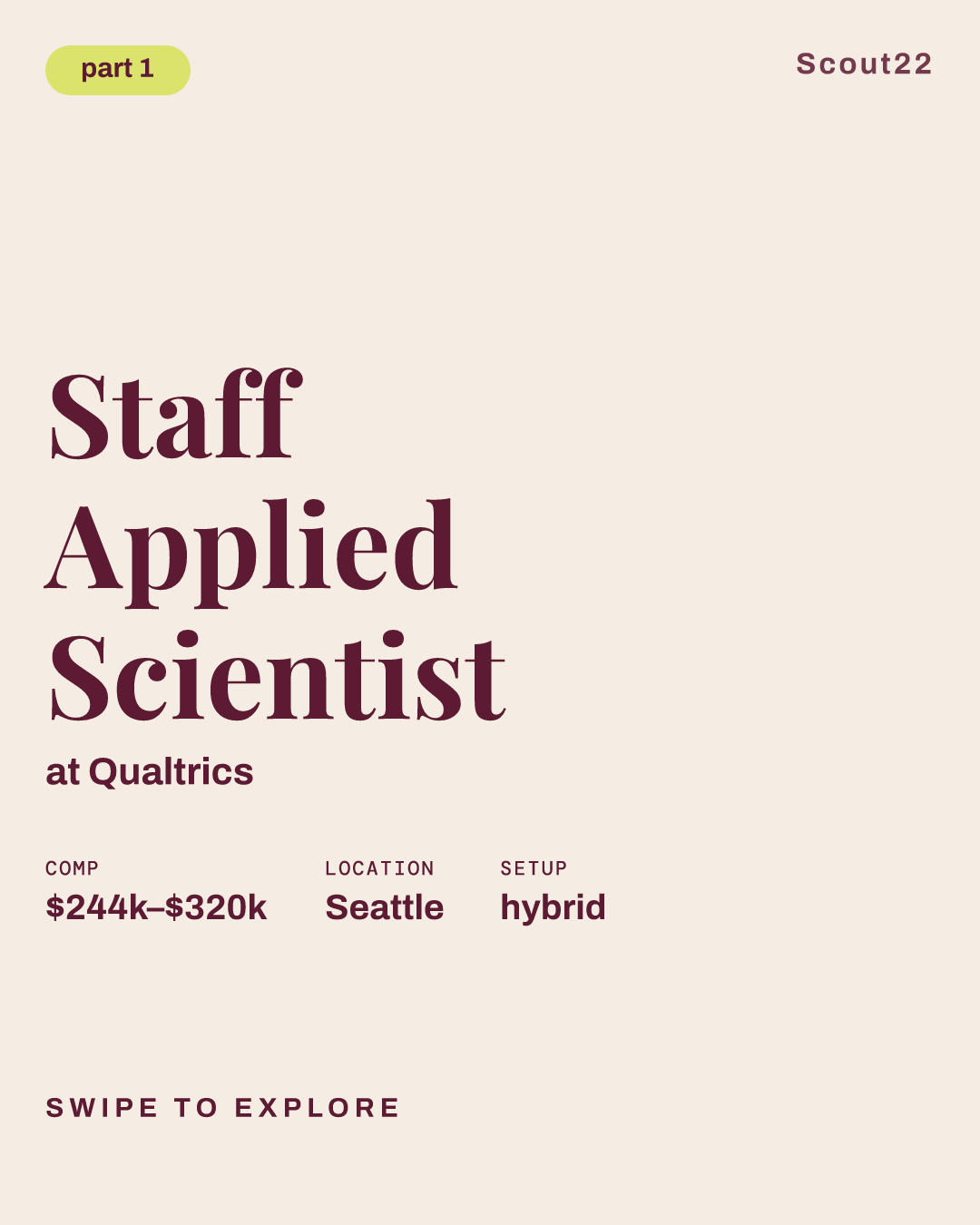 Staff Applied Scientist at Qualtrics