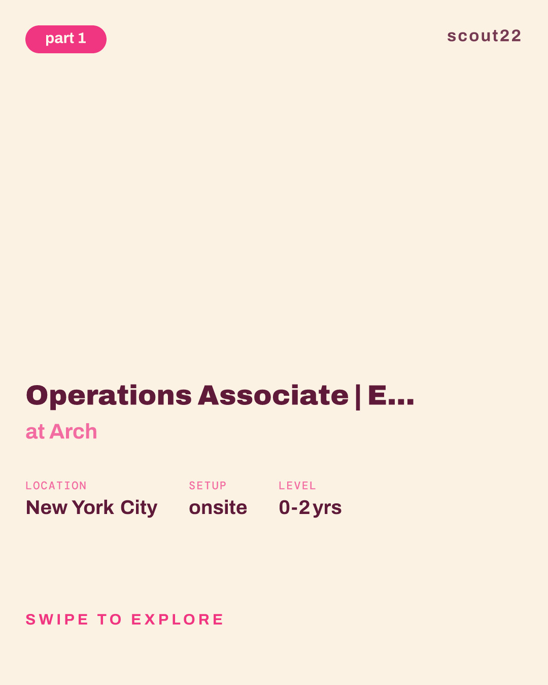 Operations Associate | Early Careers, Summer 2027 Start at Arch