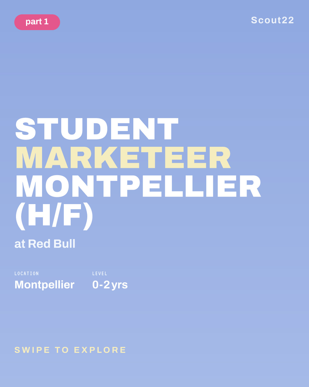 STUDENT MARKETEER MONTPELLIER (H/F) at Red Bull