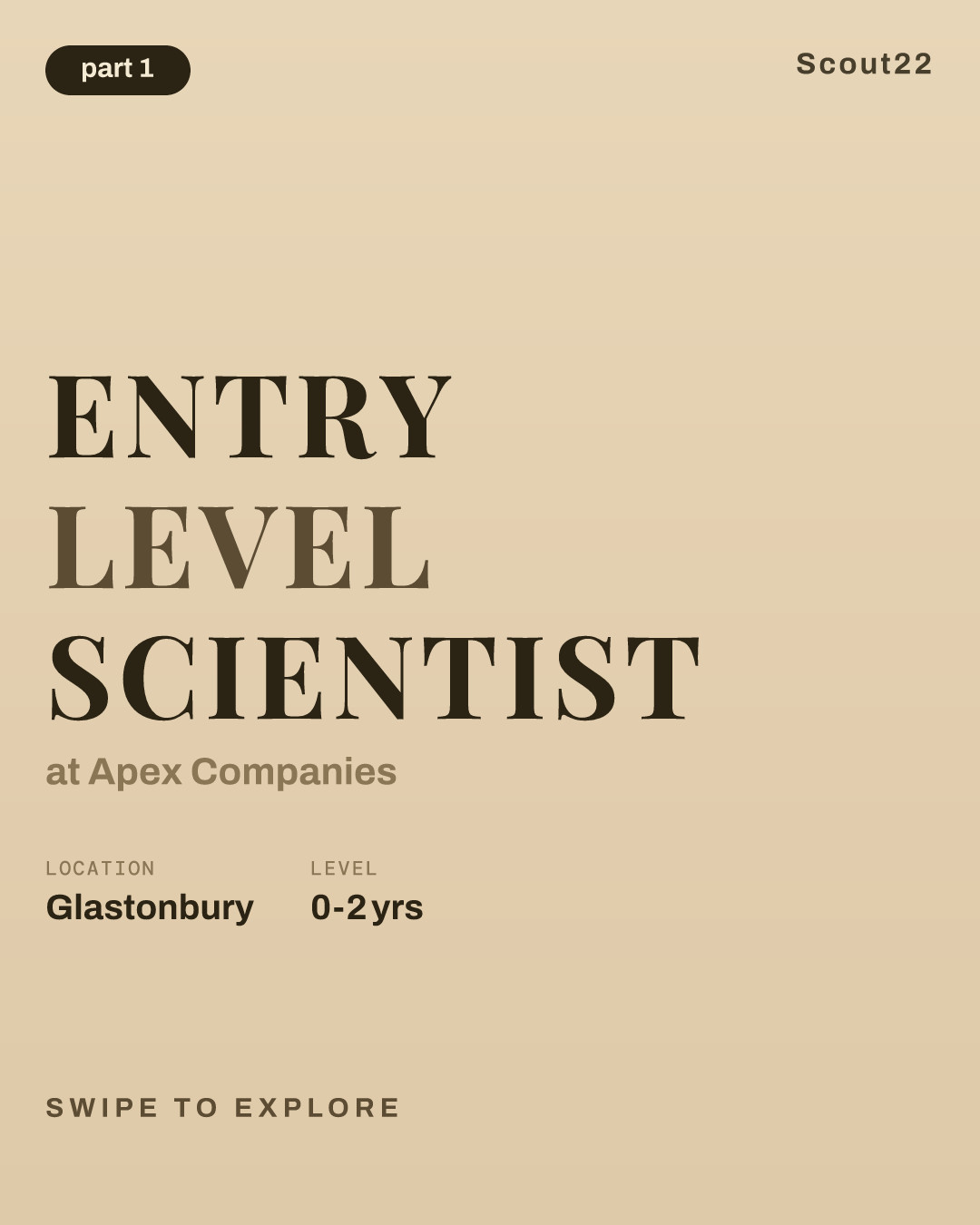 Entry Level Scientist at Apex Companies