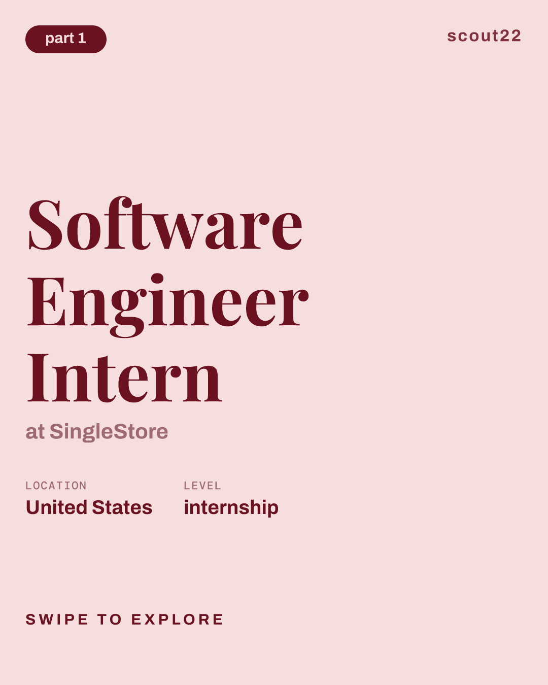 Software Engineer Intern at SingleStore