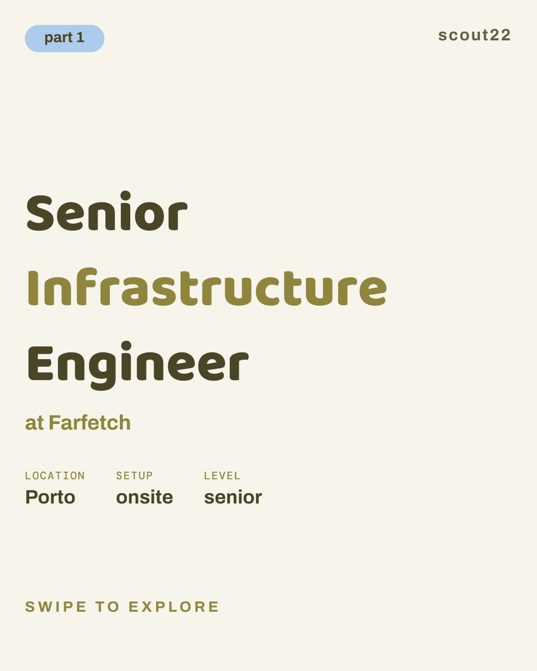 Senior Infrastructure Engineer at Farfetch
