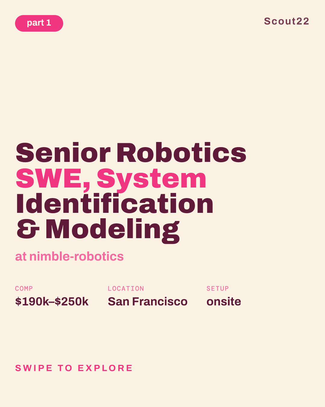 Senior Robotics SWE, System Identification & Modeling at nimble-robotics