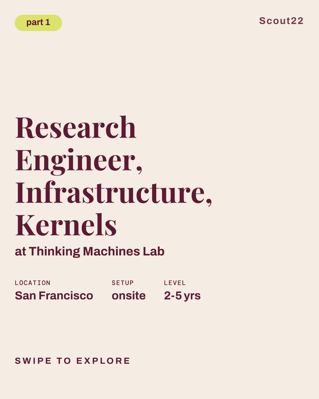 Research Engineer, Infrastructure, Kernels at Thinking Machines Lab