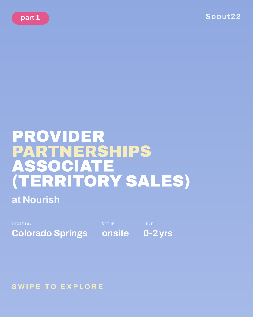 Provider Partnerships Associate (Territory Sales) at Nourish