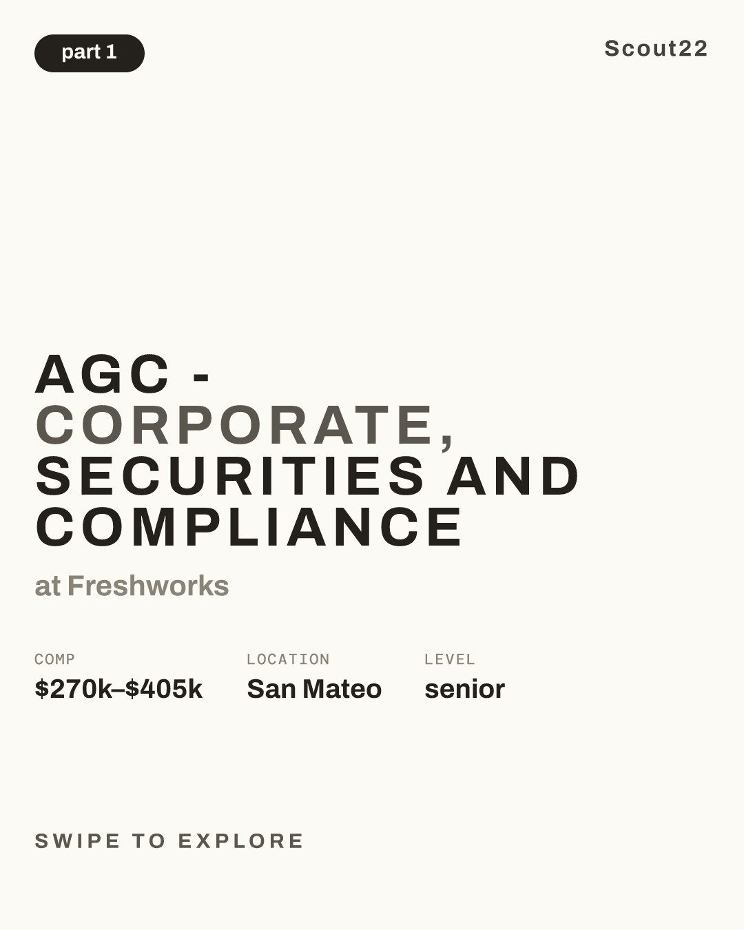 AGC - Corporate, Securities and Compliance at Freshworks