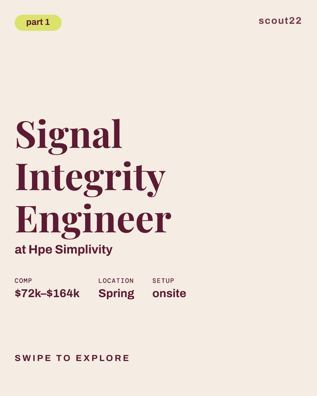 Signal Integrity Engineer at Hpe Simplivity