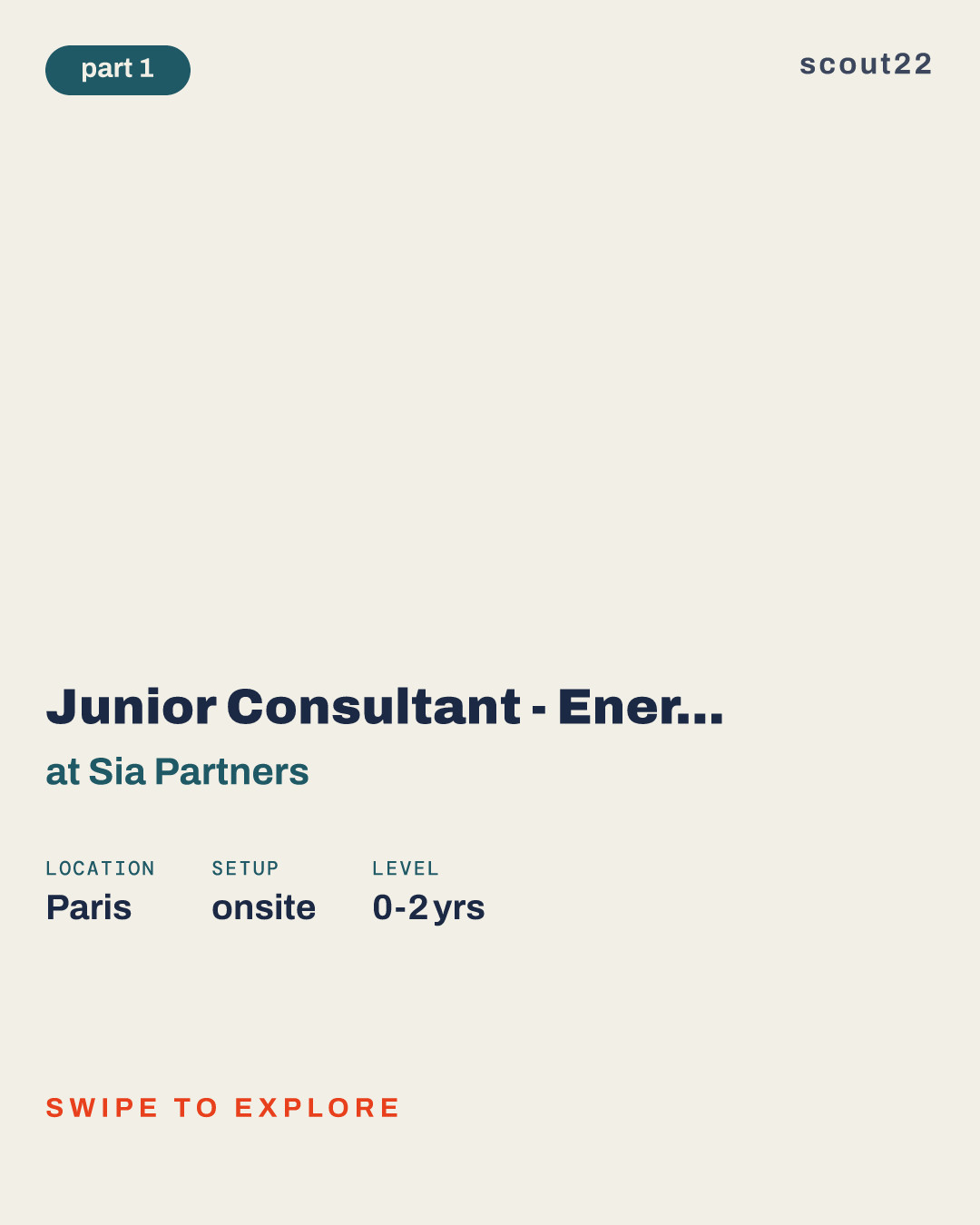Junior Consultant - Energy, Utilities & Low Carbon Solutions at Sia Partners