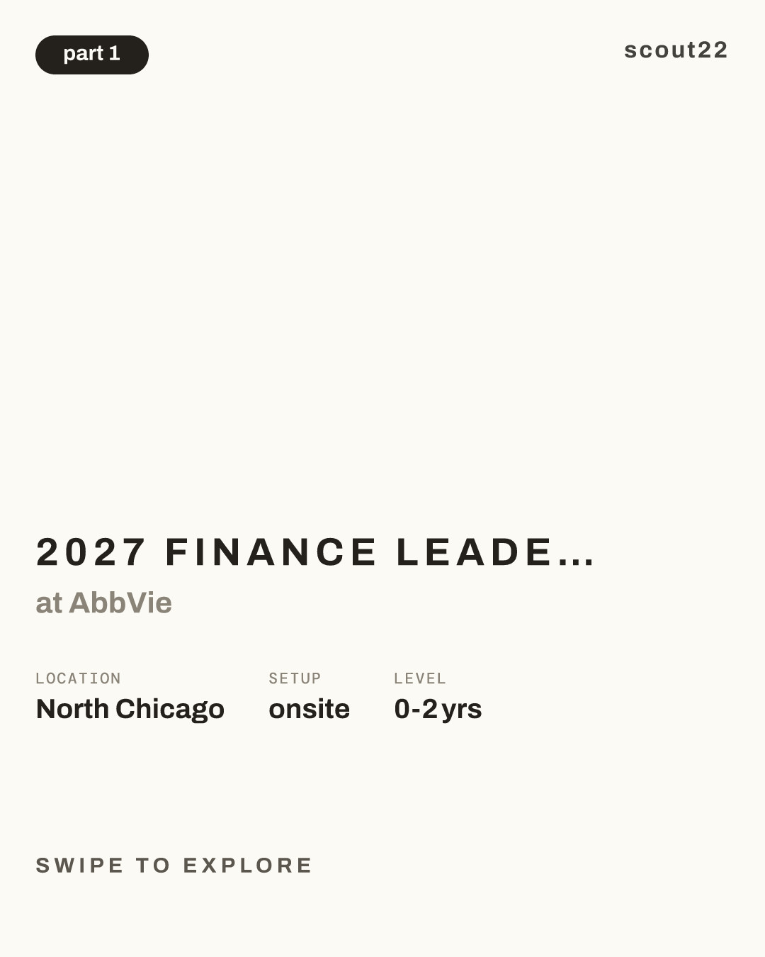 2027 Finance Leader Accelerator Program Intern (MBA) at AbbVie