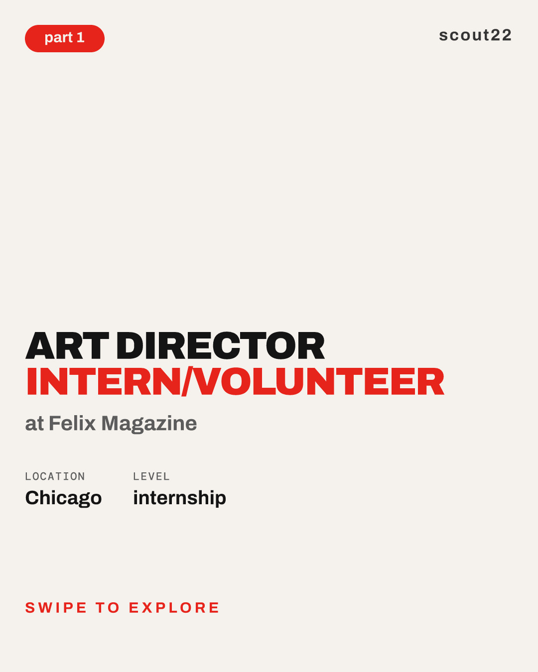Art Director Intern/Volunteer at Felix Magazine