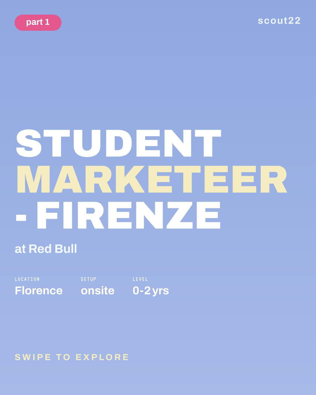 STUDENT MARKETEER - Firenze at Red Bull