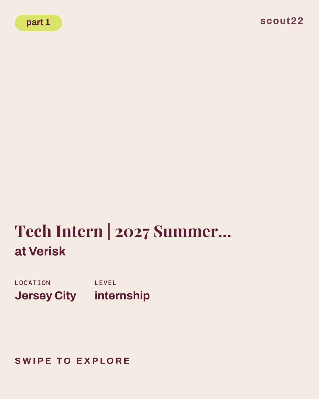 Tech Intern | 2027 Summer Internship Program at Verisk