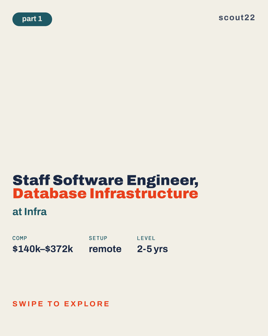 Staff Software Engineer, Database Infrastructure at Infra