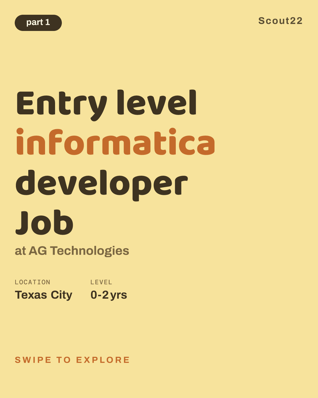 Entry level informatica developer Job at AG Technologies