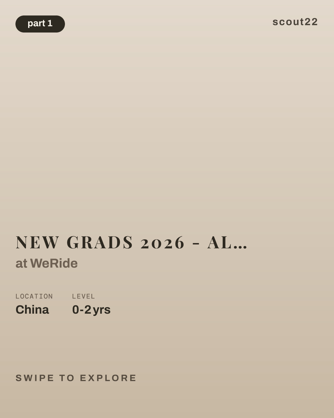 New Grads 2026 - Algorithm Software Engineer (Beijing/Guangzhou/Shanghai, China) at WeRide