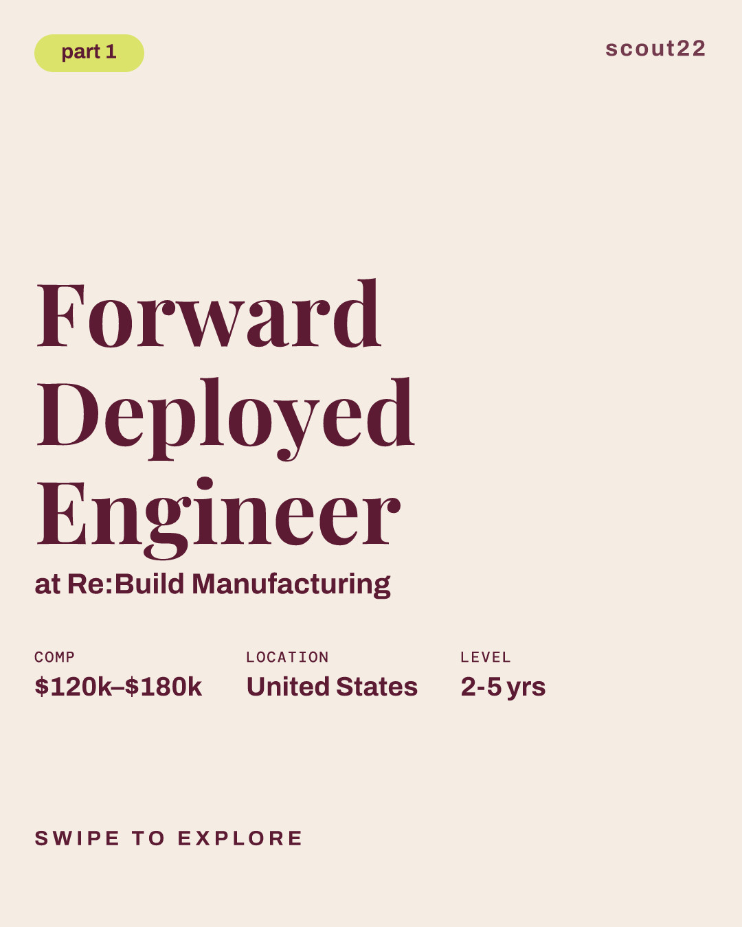 Forward Deployed Engineer at Re:Build Manufacturing
