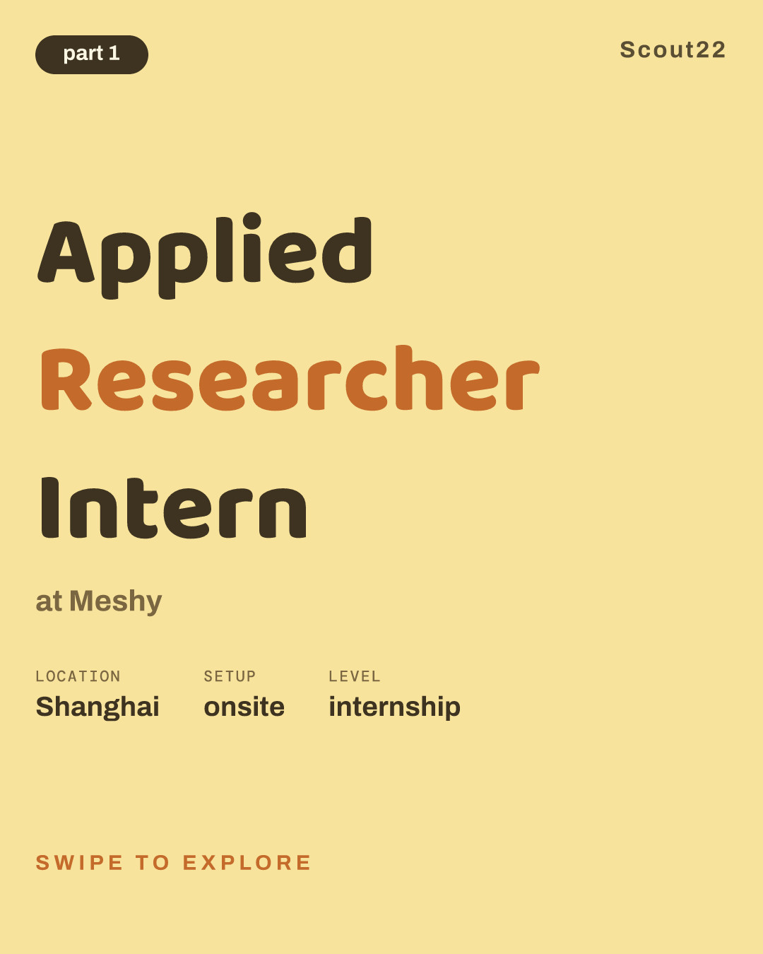Applied Researcher Intern at Meshy