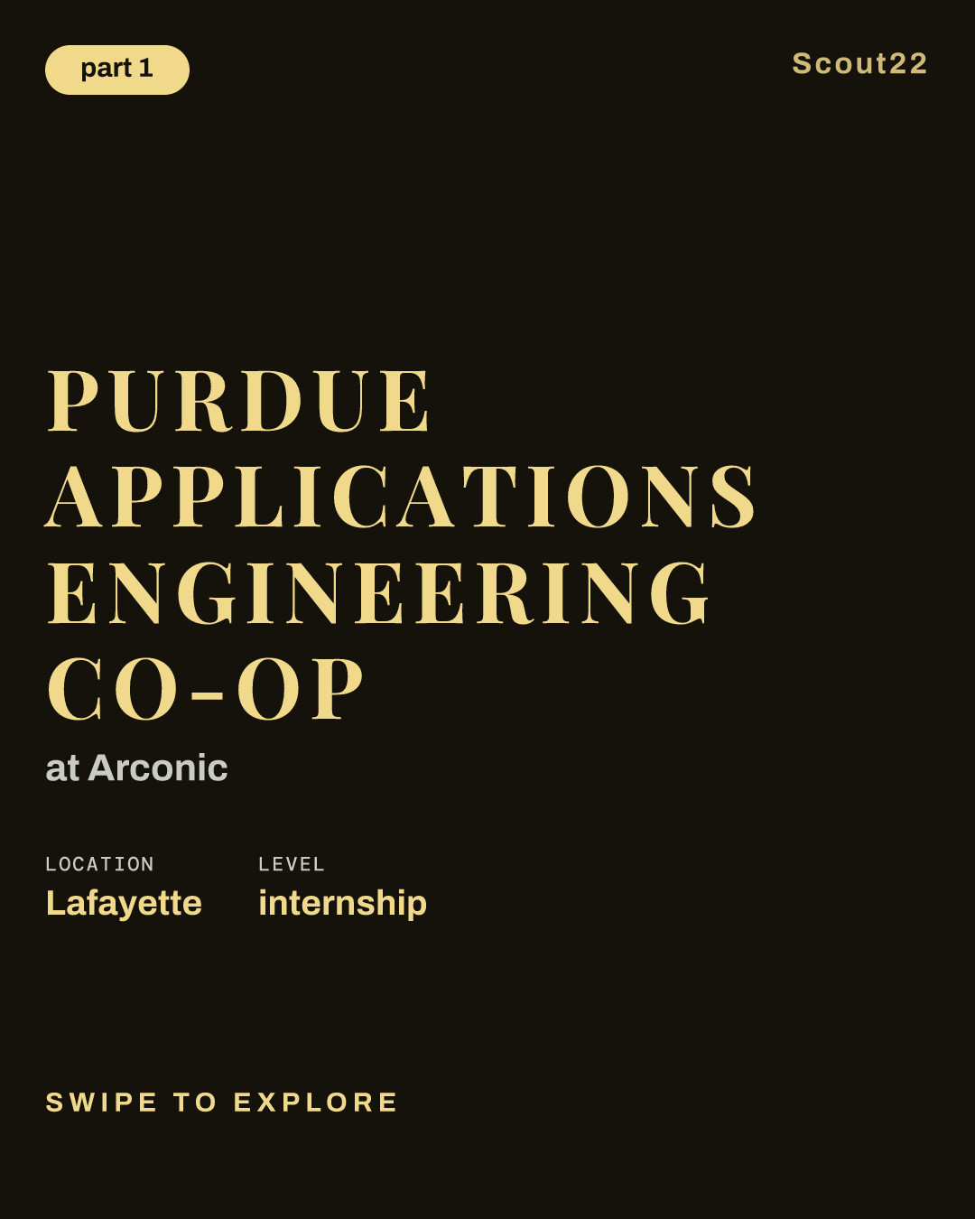 Purdue Applications Engineering Co-op at Arconic