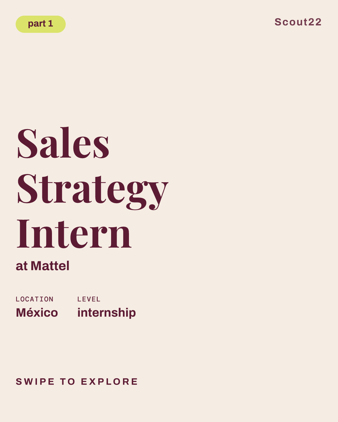Sales Strategy Intern at Mattel