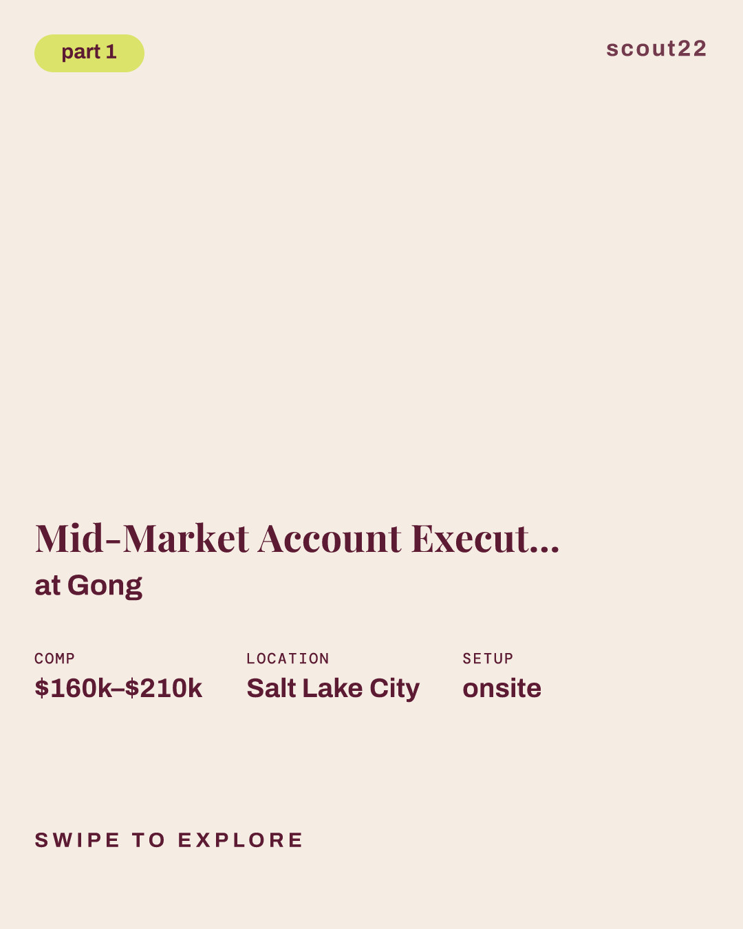 Mid-Market Account Executive - Financial Services & Healthcare at Gong