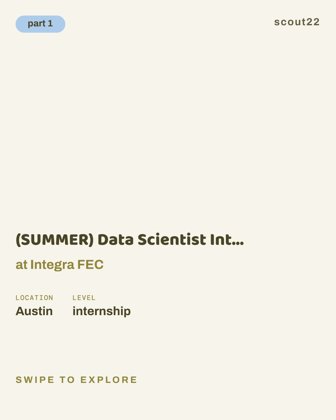 (SUMMER) Data Scientist Intern - PhD at Integra FEC