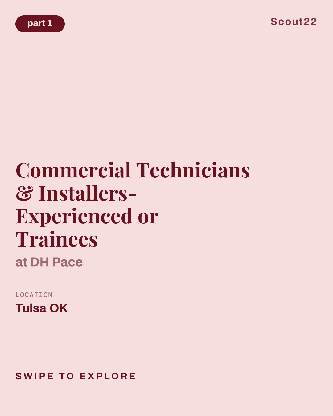 Commercial Technicians & Installers- Experienced or Trainees at DH Pace