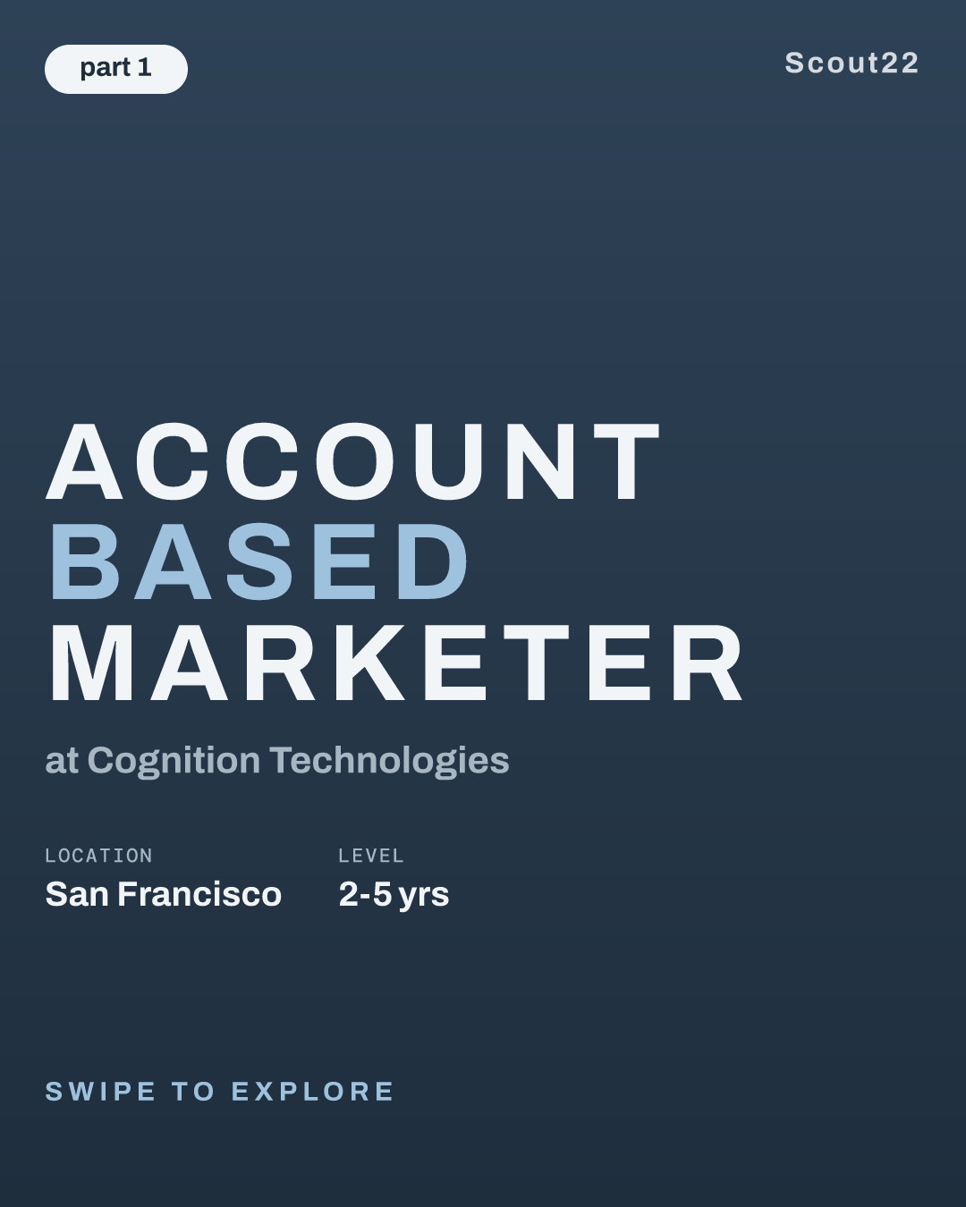 Account Based Marketer at Cognition Technologies