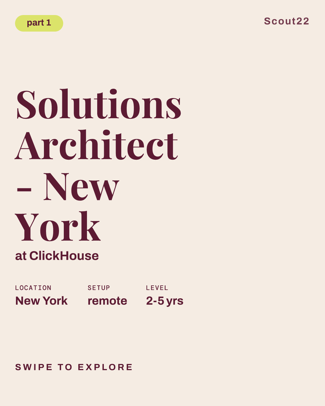 Solutions Architect - New York at ClickHouse