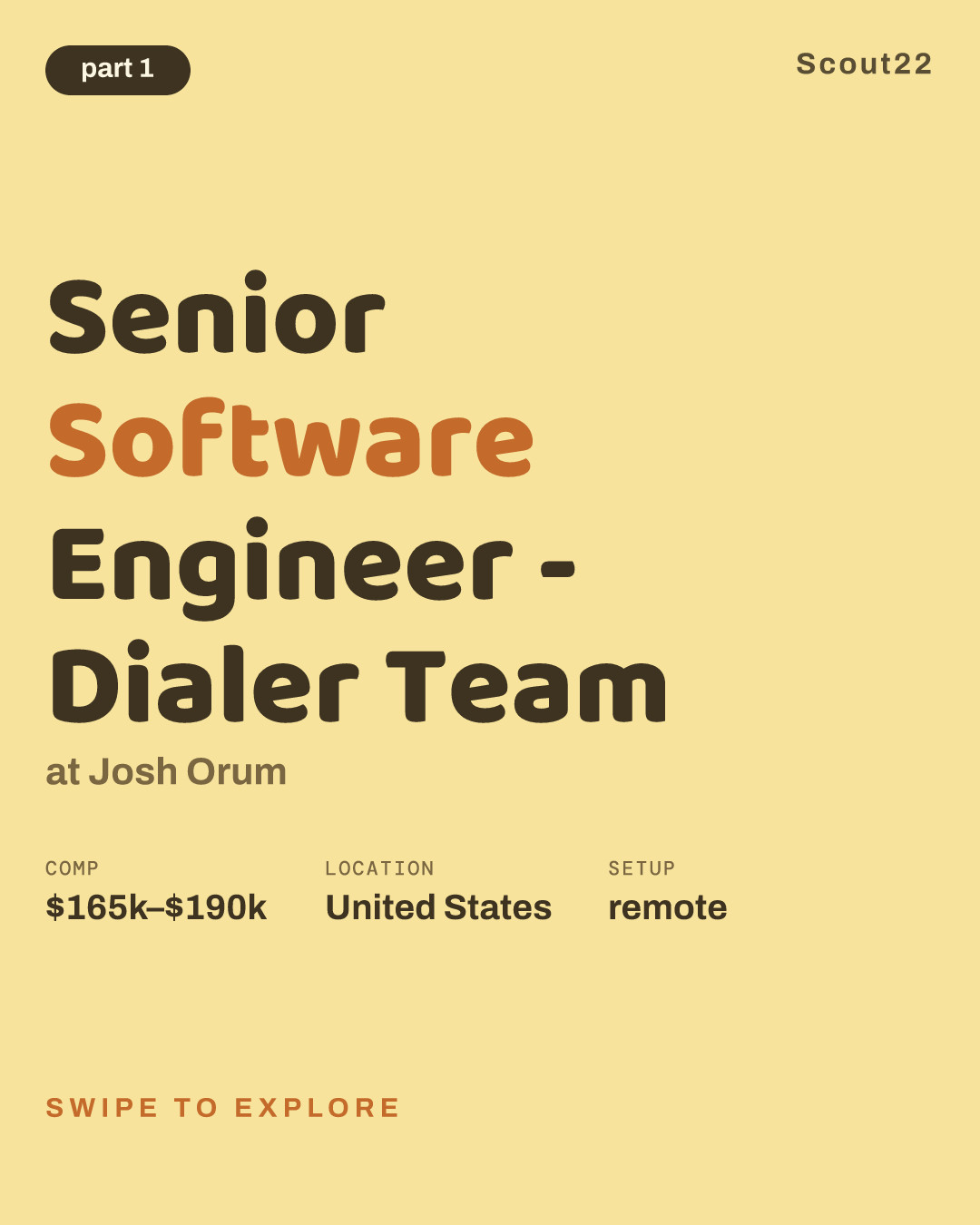 Senior Software Engineer - Dialer Team at Josh Orum
