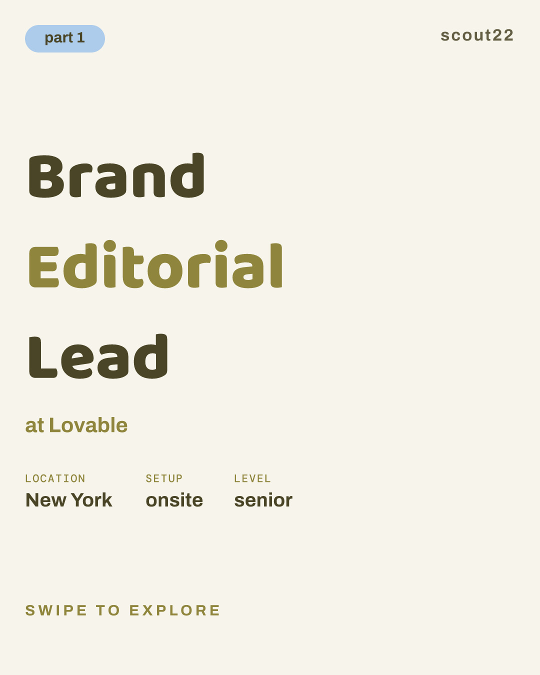 Brand Editorial Lead at Lovable