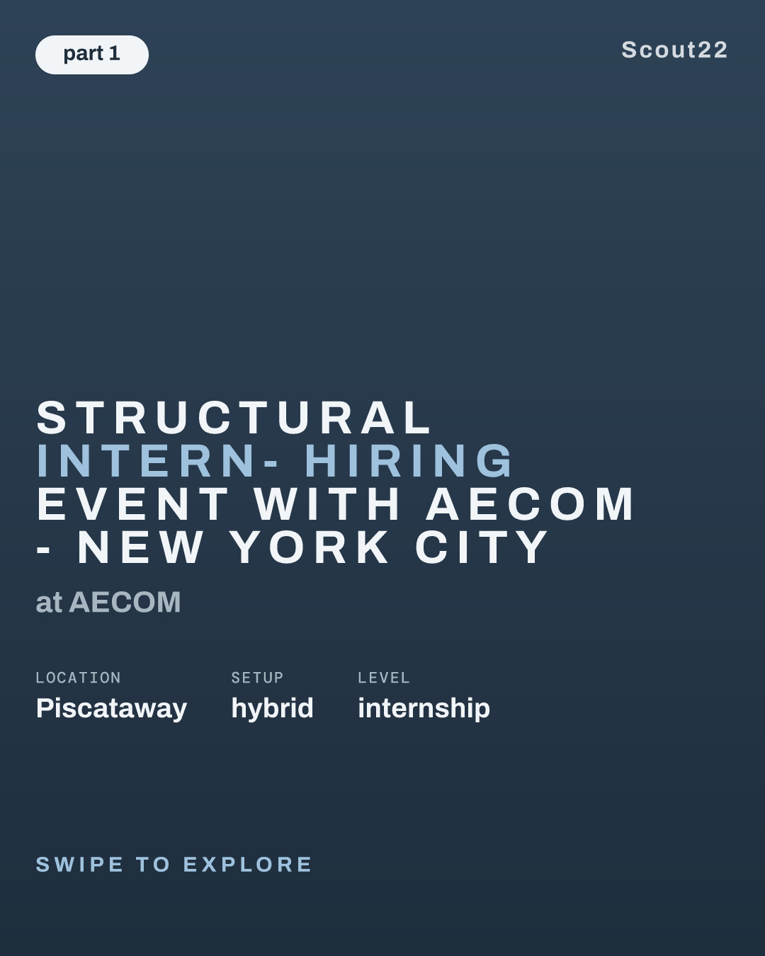 Structural Intern- Hiring Event with AECOM - New York City at AECOM