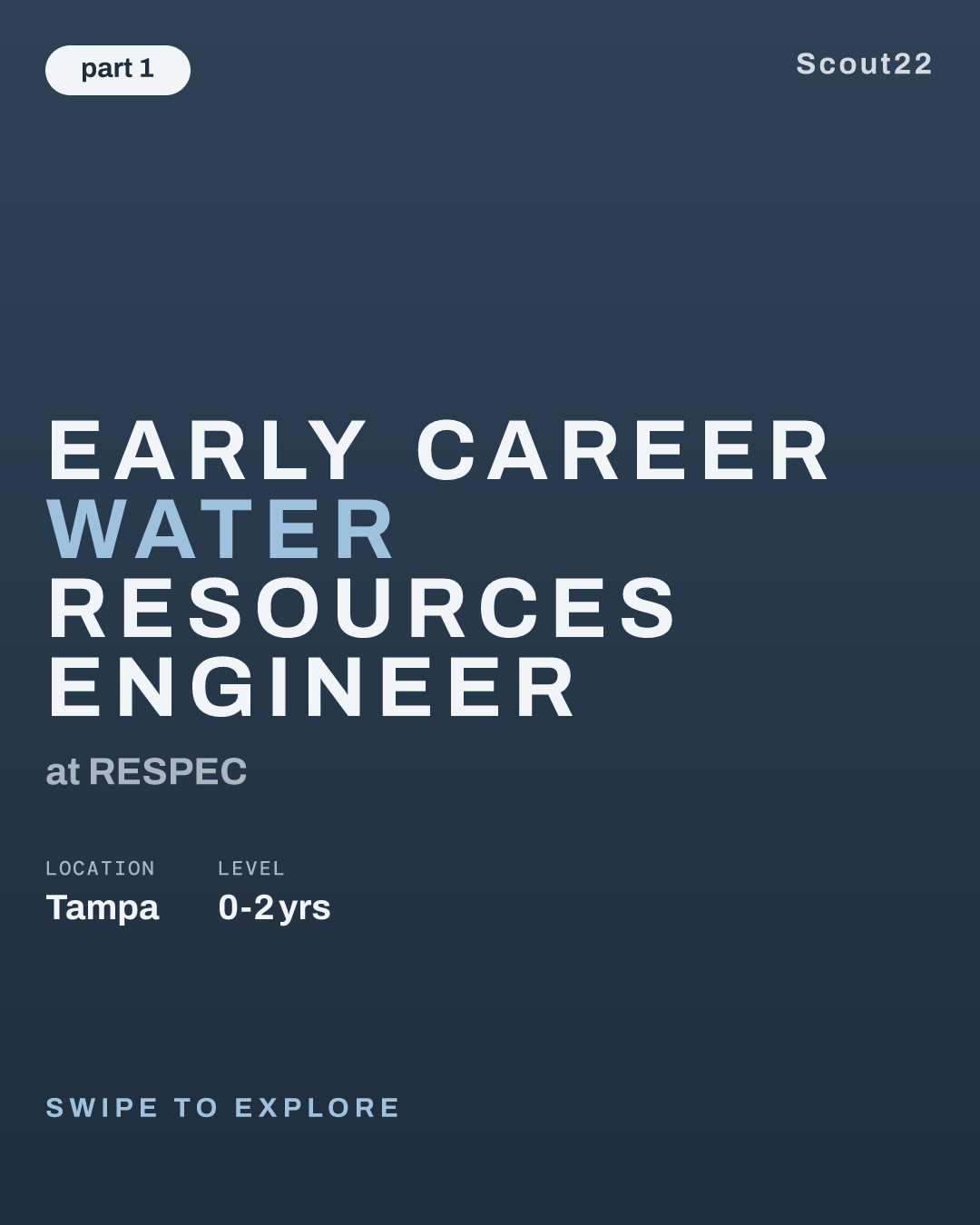 Early Career Water Resources Engineer at RESPEC
