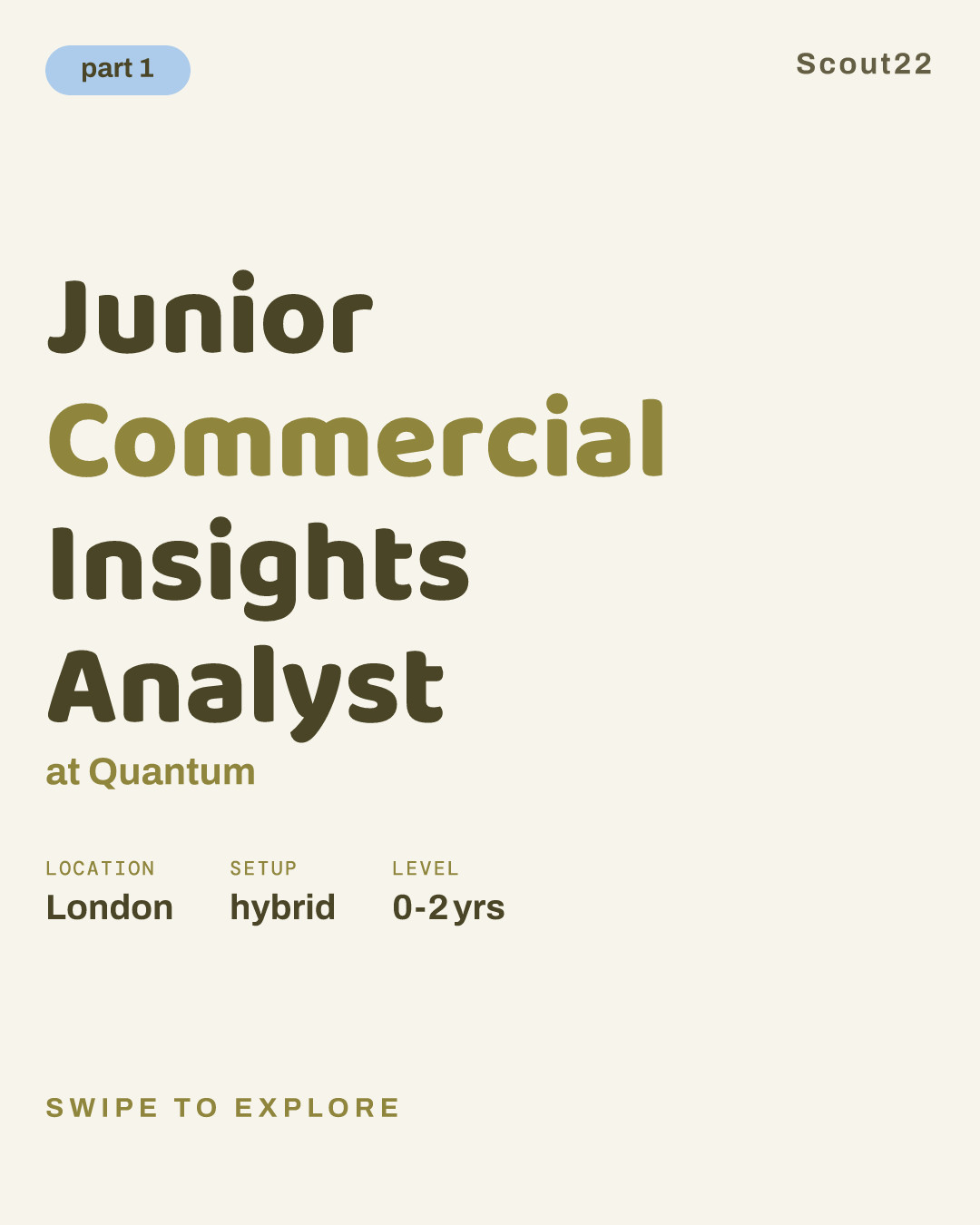 Junior Commercial Insights Analyst at Quantum