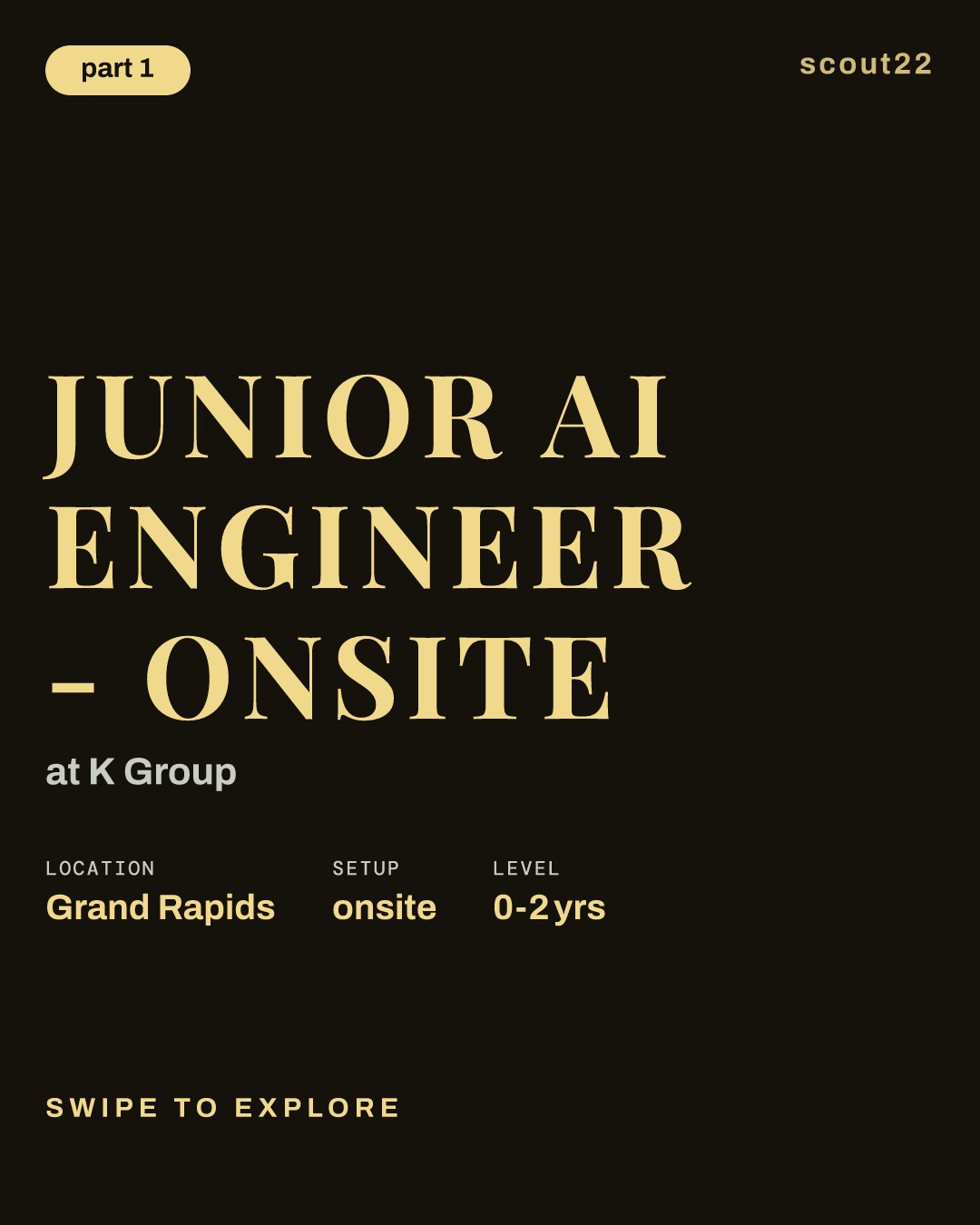 Junior AI Engineer - Onsite at K Group