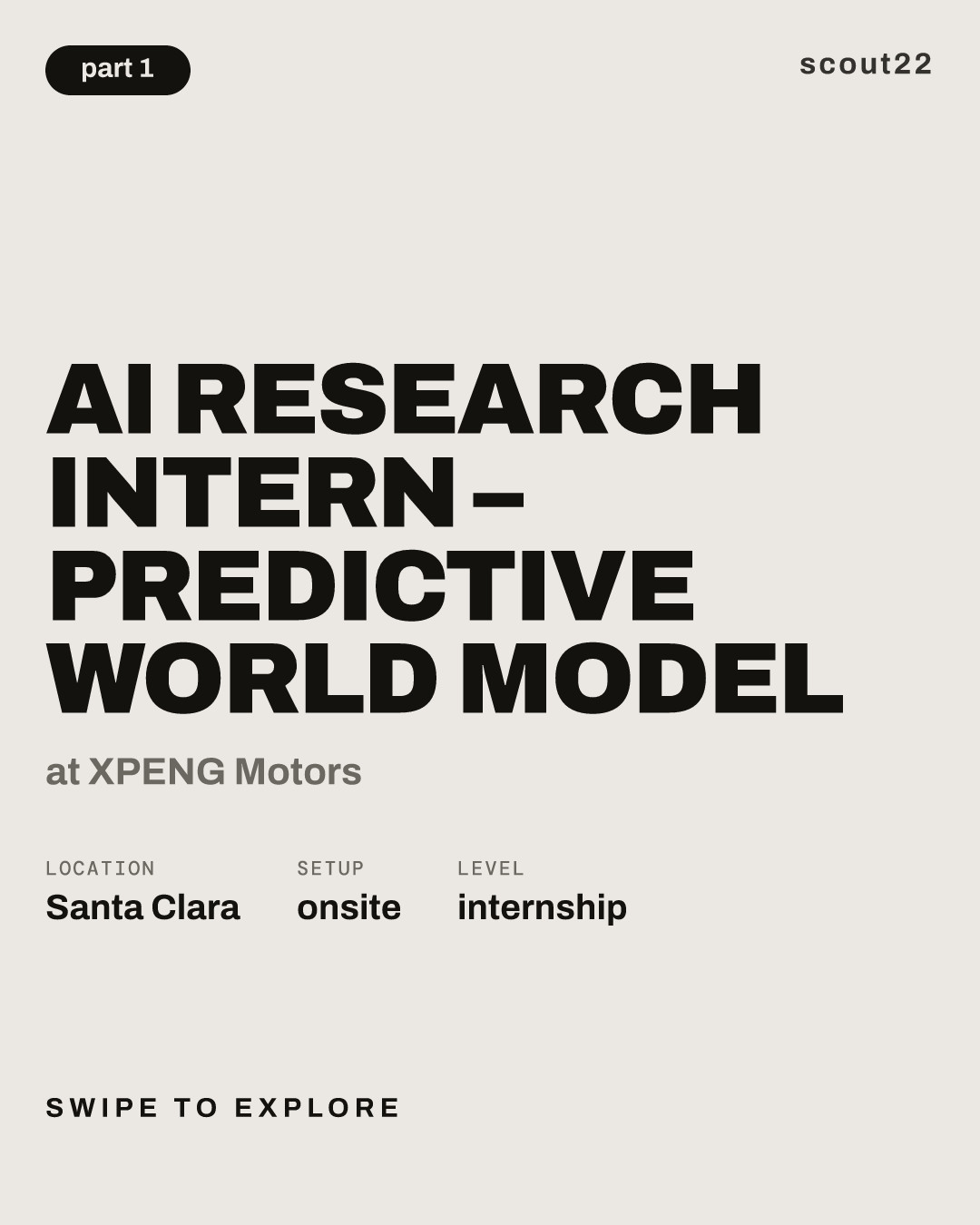 AI Research Intern – Predictive World Model at XPENG Motors