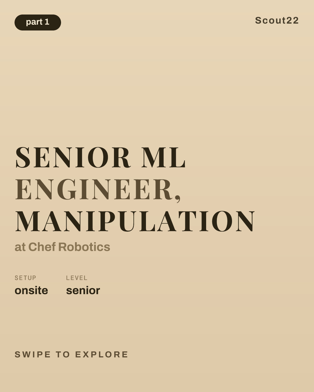 Senior ML Engineer, Manipulation at Chef Robotics